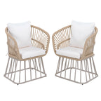 Outdoor Dining Chair MP1 - Teak Finish Wicker