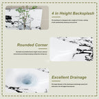 43"x22" Bathroom Vanity Top with Undermount Sink and Backsplash