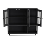 Bathroom Wall Cabinet with Open and Hidden Storage