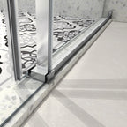 Brushed Nickel Frameless Shower Door
