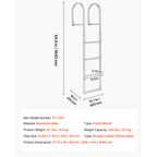 Removable Dock Ladder - 4 Steps
