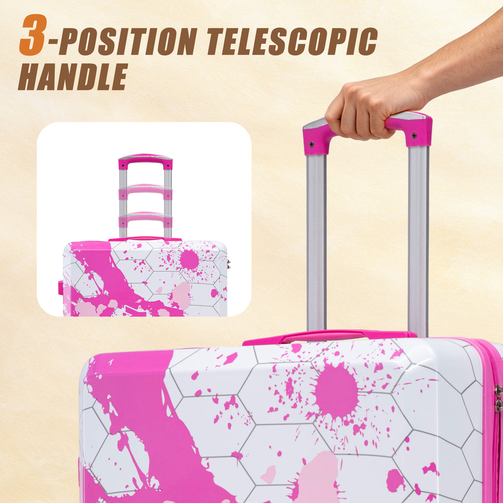 28 Inch PC Spinner Wheel Luggage - Pink