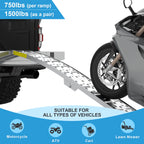 7.5FT Heavy Duty Aluminum Loading Ramp Set for Pickup Trucks