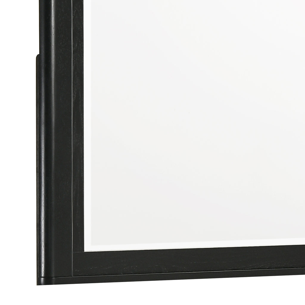 Opel Modern Beveled Bedroom Mirror with Deep Frame Profile