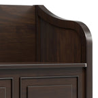 Connaught 56" Wide Solid Wood Wide Entryway Storage Bench