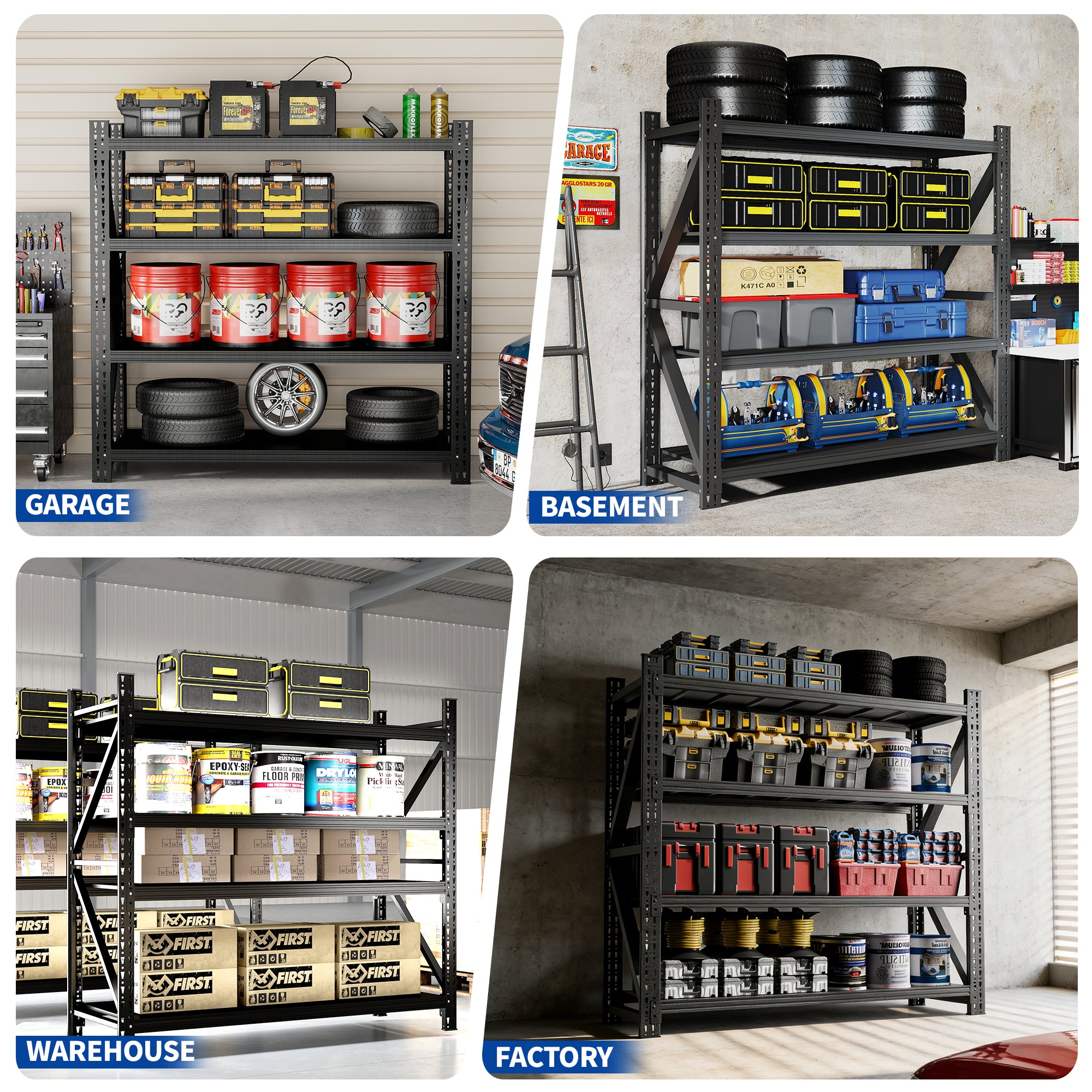 5000LBS Industrial Shelving for Warehouse