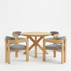 44.5 Inch Round Outdoor Dining Table