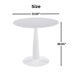 31.5 Inch Mid-Century Modern Pedestal Table