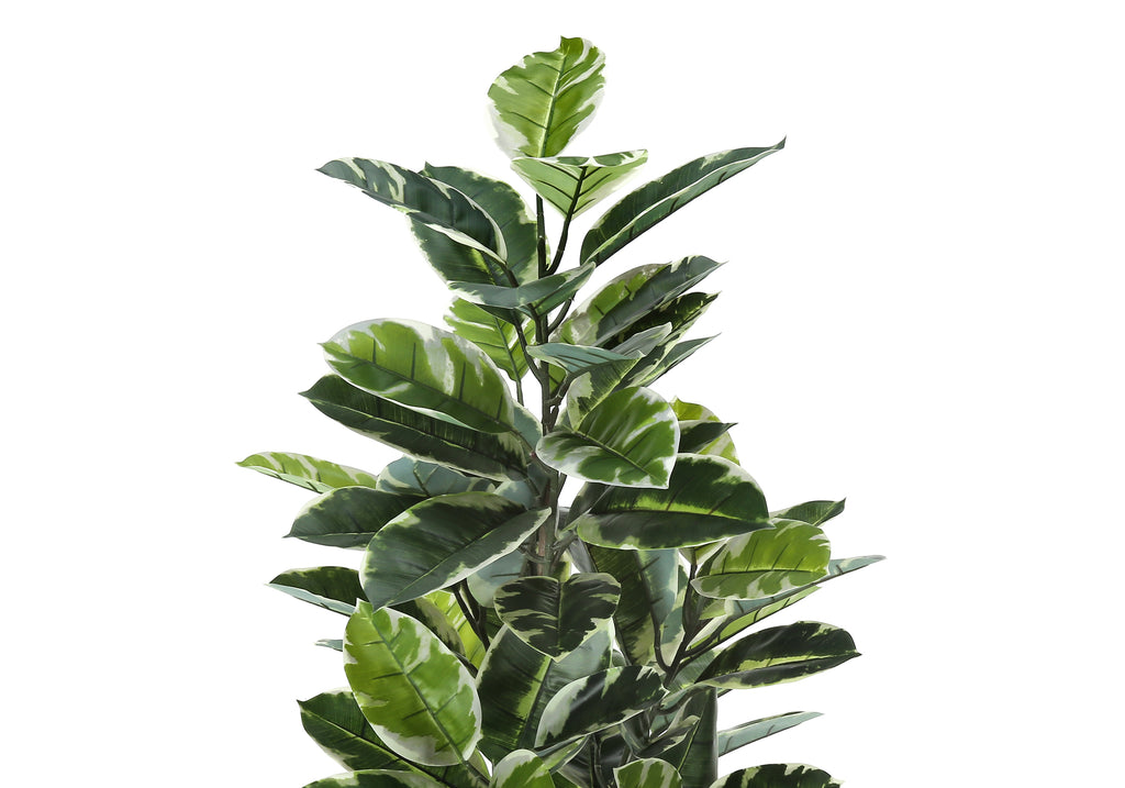 52" Tall Artificial Rubber Tree - Indoor and Faux Decorative Plant