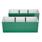 2-Pack 93.7"x31.5"x32.3" Raised Garden Bed