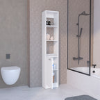 Linen Cabinet, 1 Door, 6 Shelves