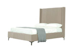 Promenade Upholstered Velvet Full Bed in Rustic