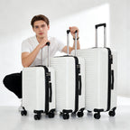 Luggage 3 Piece Sets, Hard Shell Lightweight Carry On Suitcase