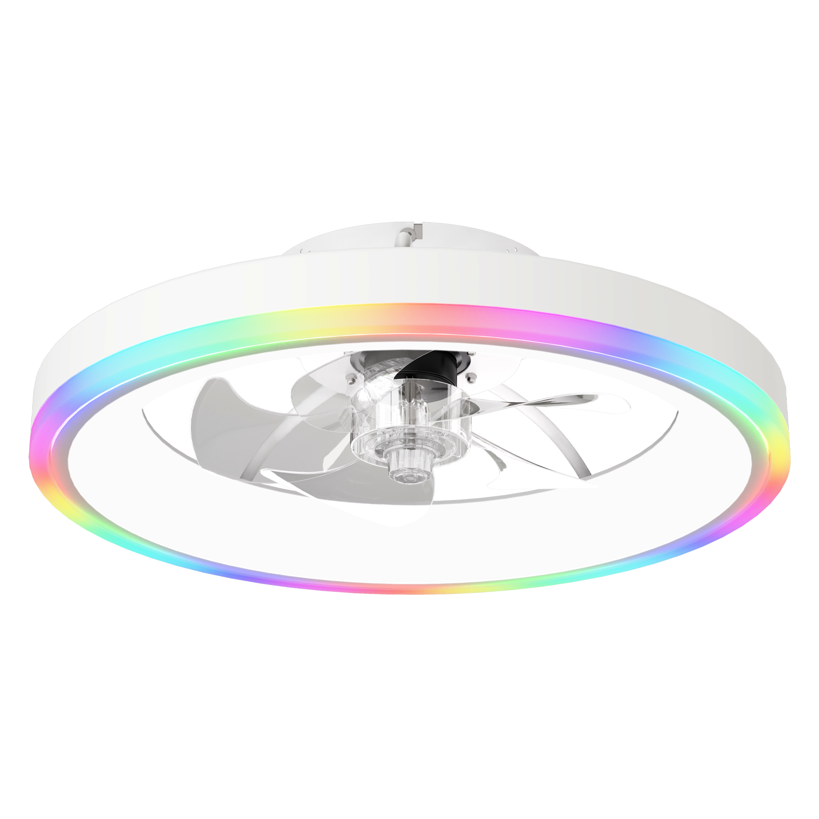 19.7" Modern RGB Ceiling Fan with Lights