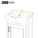 20-Inch Bathroom Vanity with Ceramic Sink