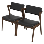 Edwin Mid Century Modern Kitchen Dining Chair (Set of 2)