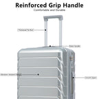 3 Piece ABS Spinner Wheel Luggage Set
