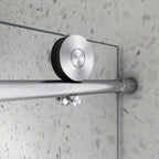 Brushed Nickel Frameless Shower Door