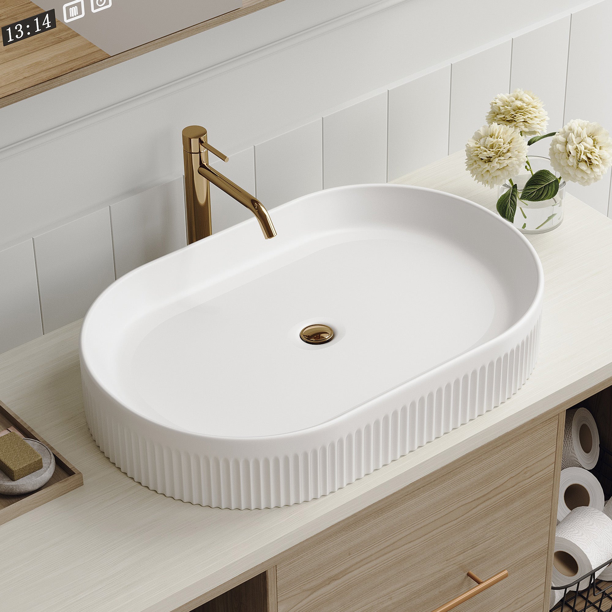 22.8-In Vessels Bathroom Vanity