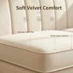 Modern Velvet 3-Seater Chesterfield Sofa