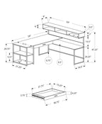 L-Shaped Computer Desk for Home Office with Storage Drawers