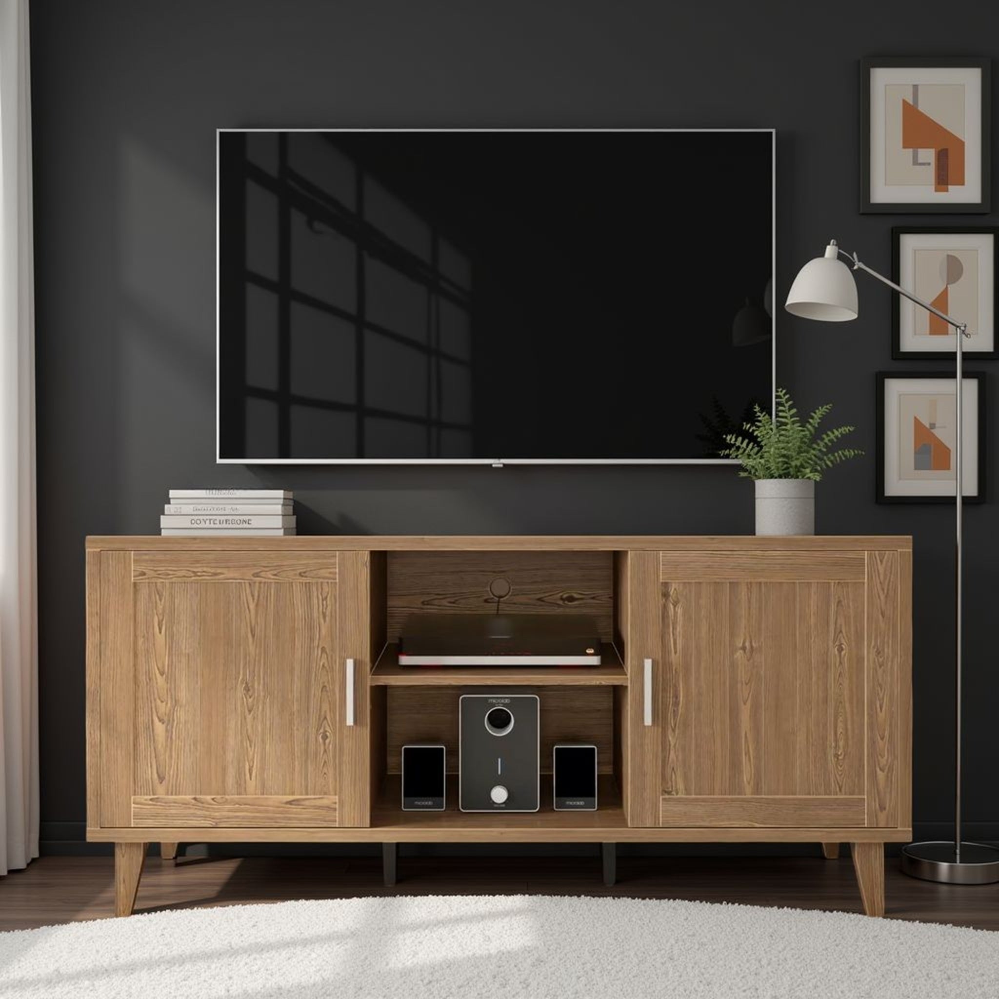 Modern 60 Inch TV Stand for TVs up to 65 Inches