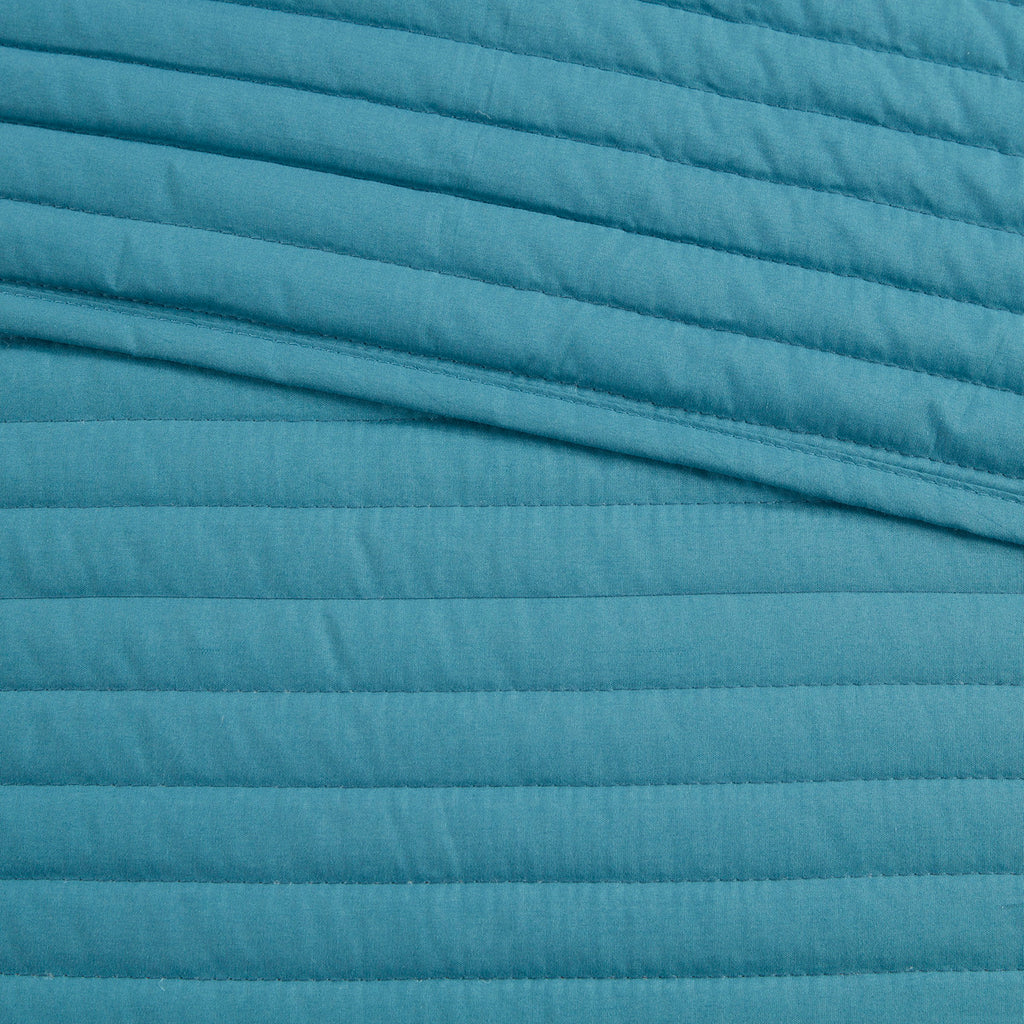8 Piece Printed Seersucker Comforter and Quilt Set Collection Aqua King/Cal King