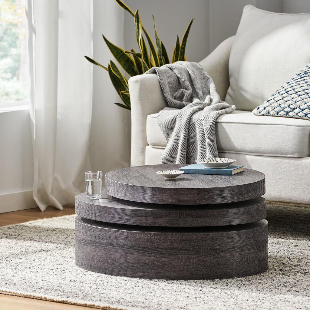 Modernesque Rotating Coffee Table - Matte Finish