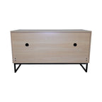 Modern Wooden Cat House with Scratching Mat