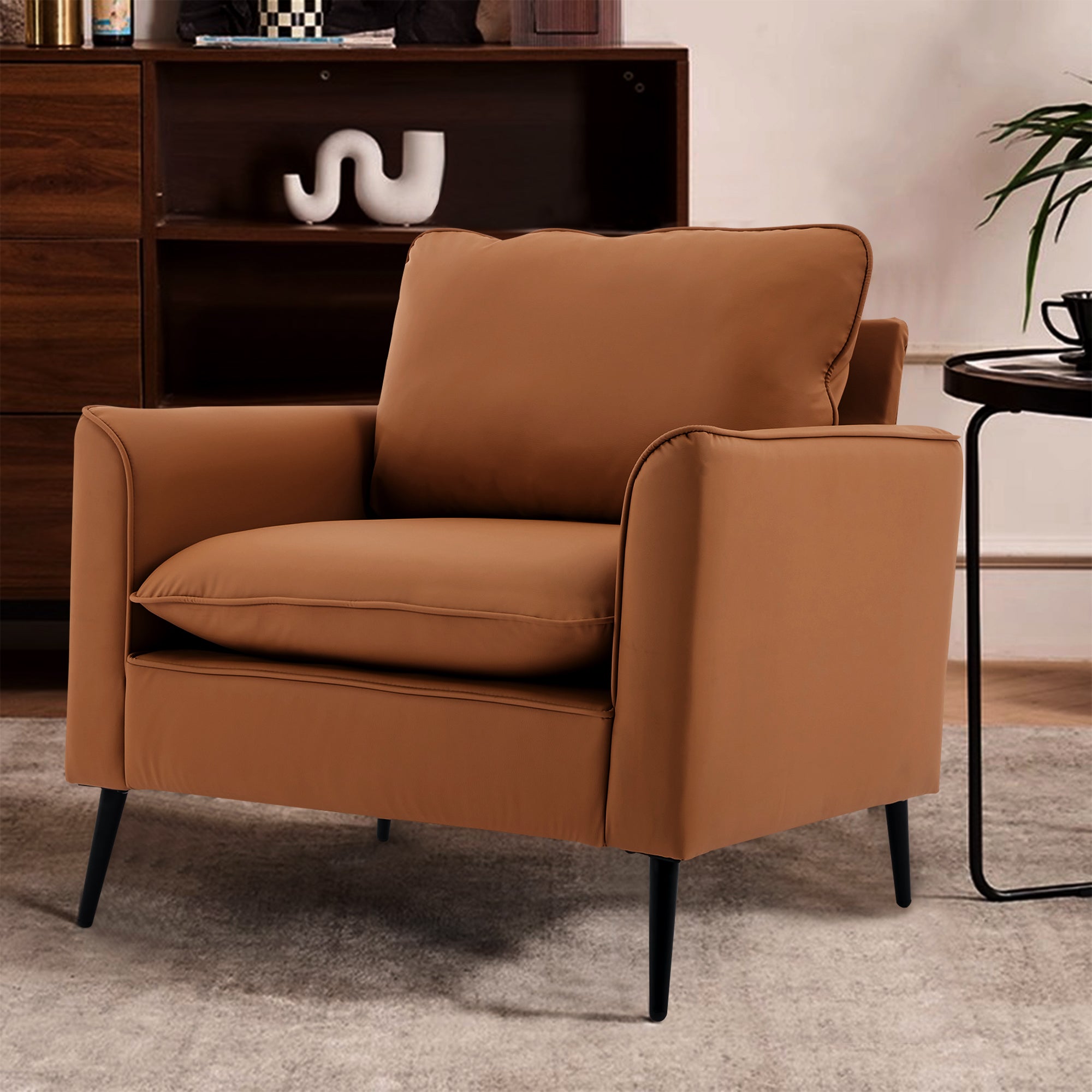 TS Cat Paw Leather Upholstered Sofa 2PC Set