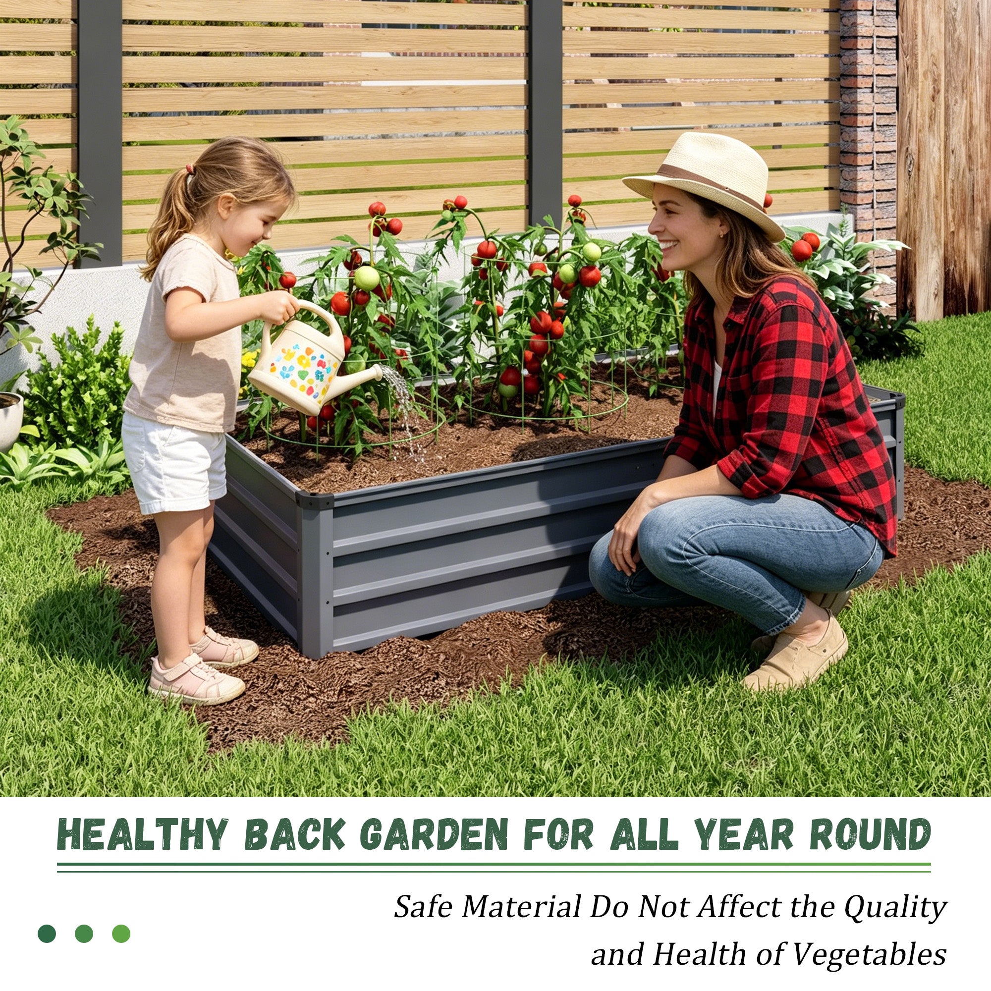 6x3x1ft Large Garden Bed