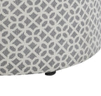 Gray Round Ottoman