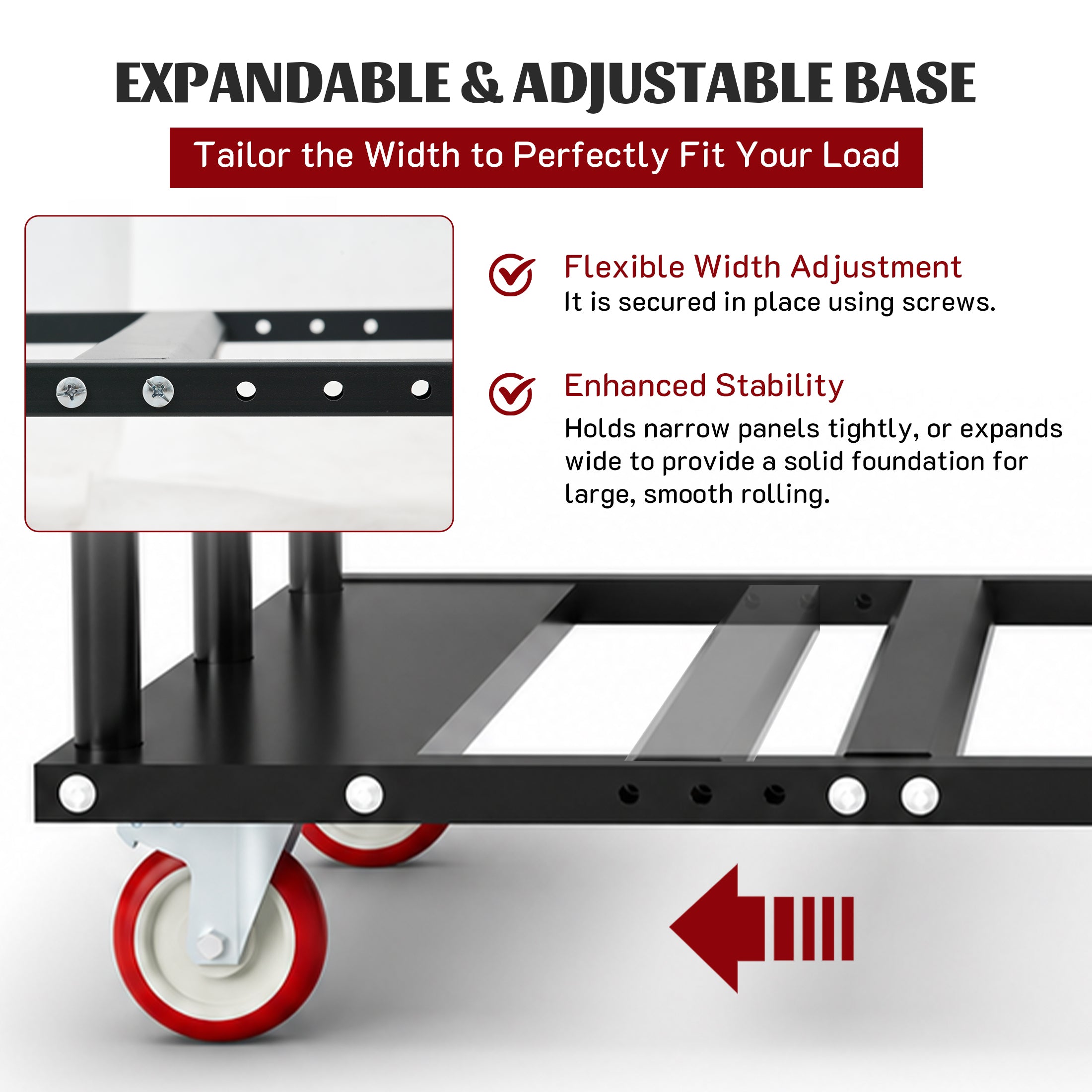 2000LBS Heavy Duty 2-in-1 Table Dolly