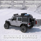 Running Boards For 07-18 Jeep Wrangler JK JKU 4 Doors