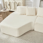 Compression Sectional Couch with Comfy Chaise