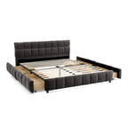 Queen Size Upholstered Bed with Storage