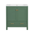 30 Inch Green Bathroom Vanity