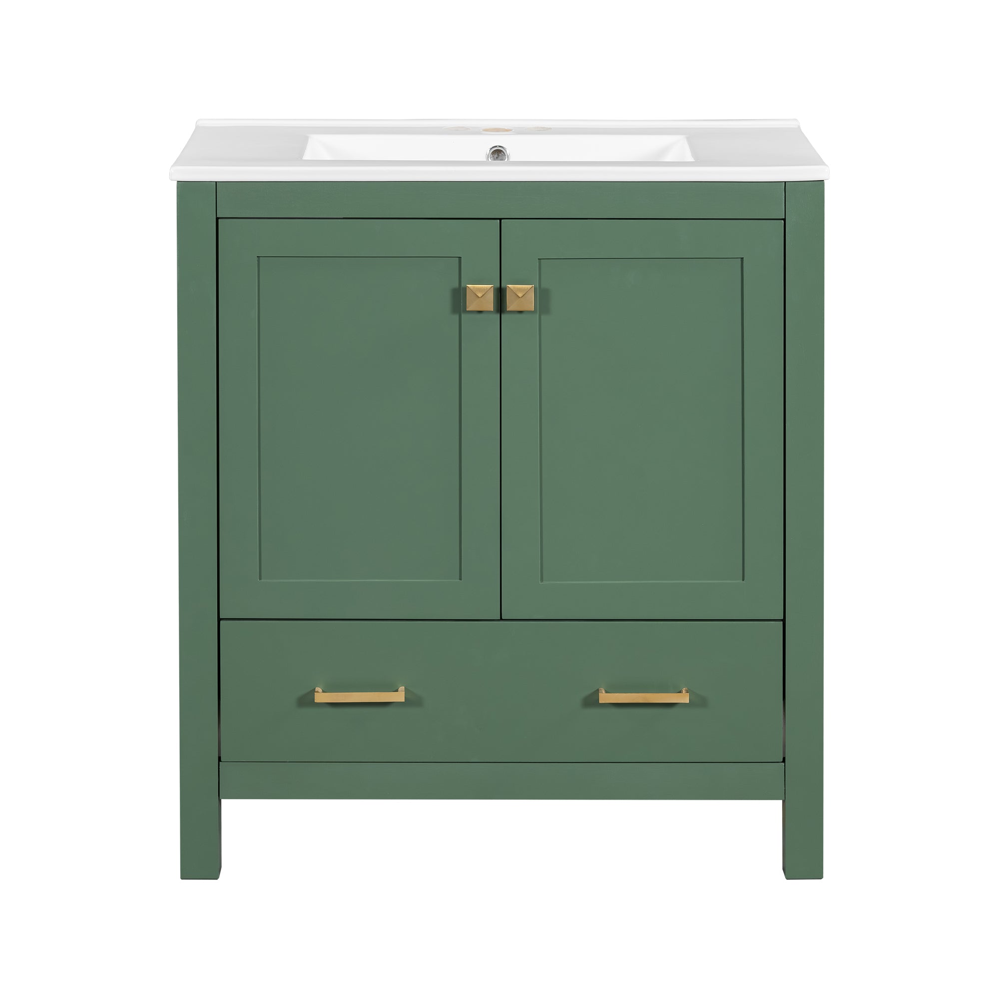 30 Inch Green Bathroom Vanity