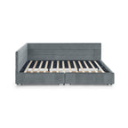 Queen Size Storage Upholstered Tufted Bed Frame