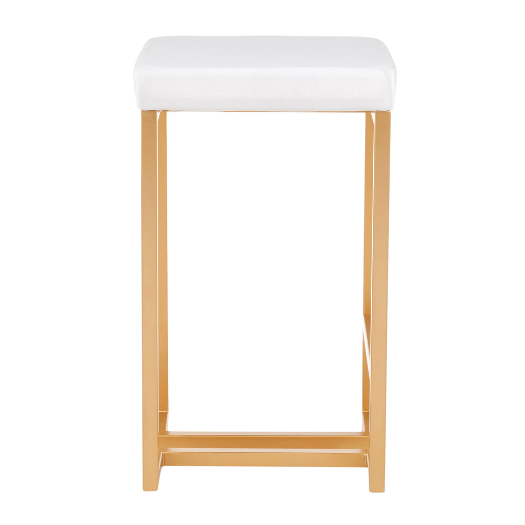 26" Contemporary Counter Stool Pair