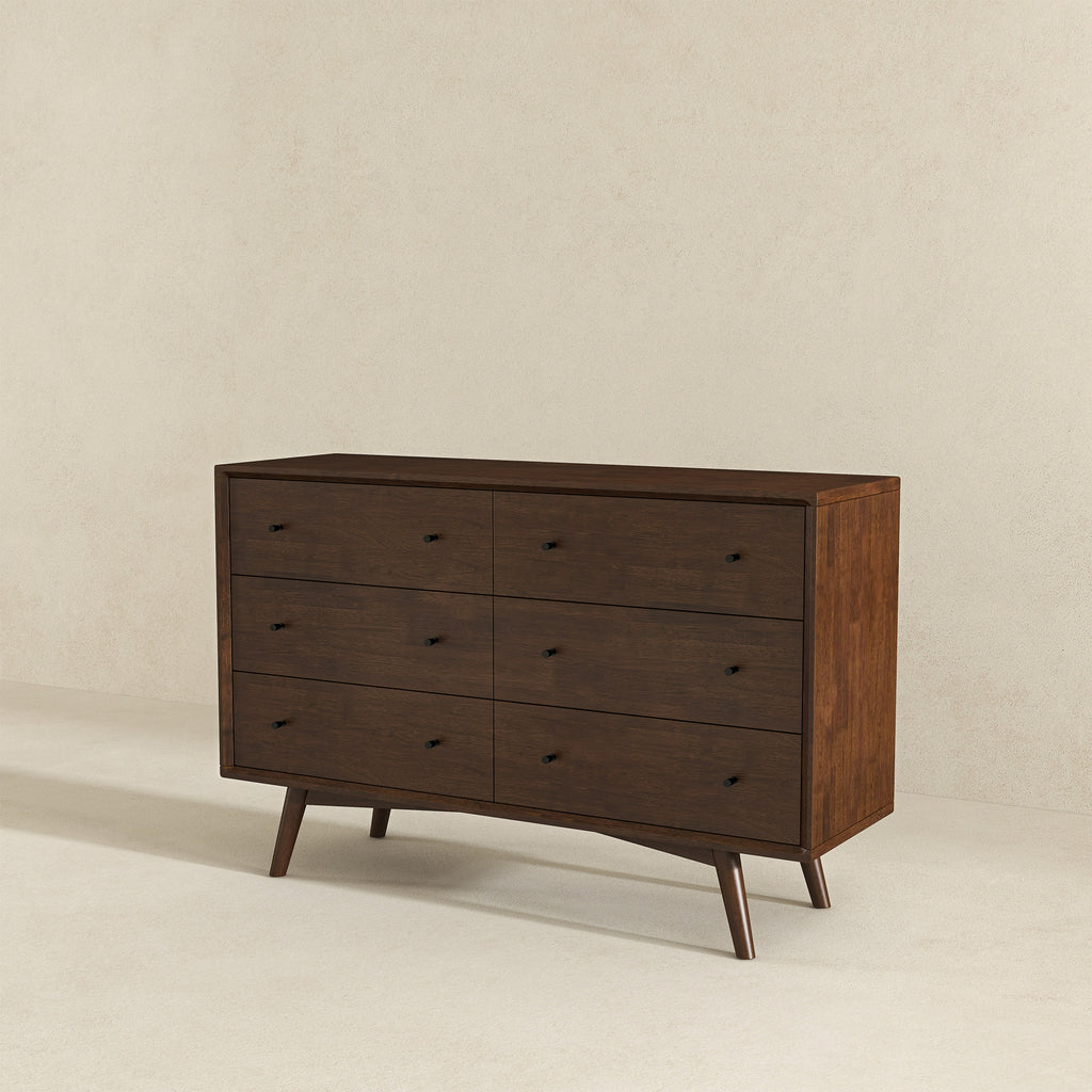 Caroline Mid Century Modern Solid Wood Dresser