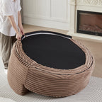 55" Corduroy Sponge Sleeper Chair