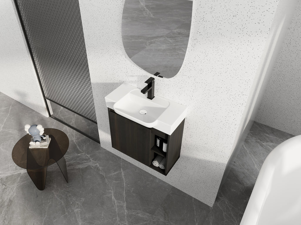 24'' Wall-Mounted Bathroom Vanity