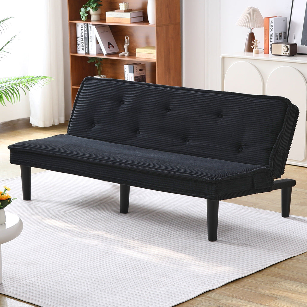 66-Inch Corduroy Sofa Bed