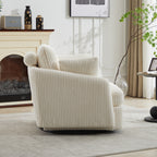 40.55''W Swivel Accent Chair with Pillows