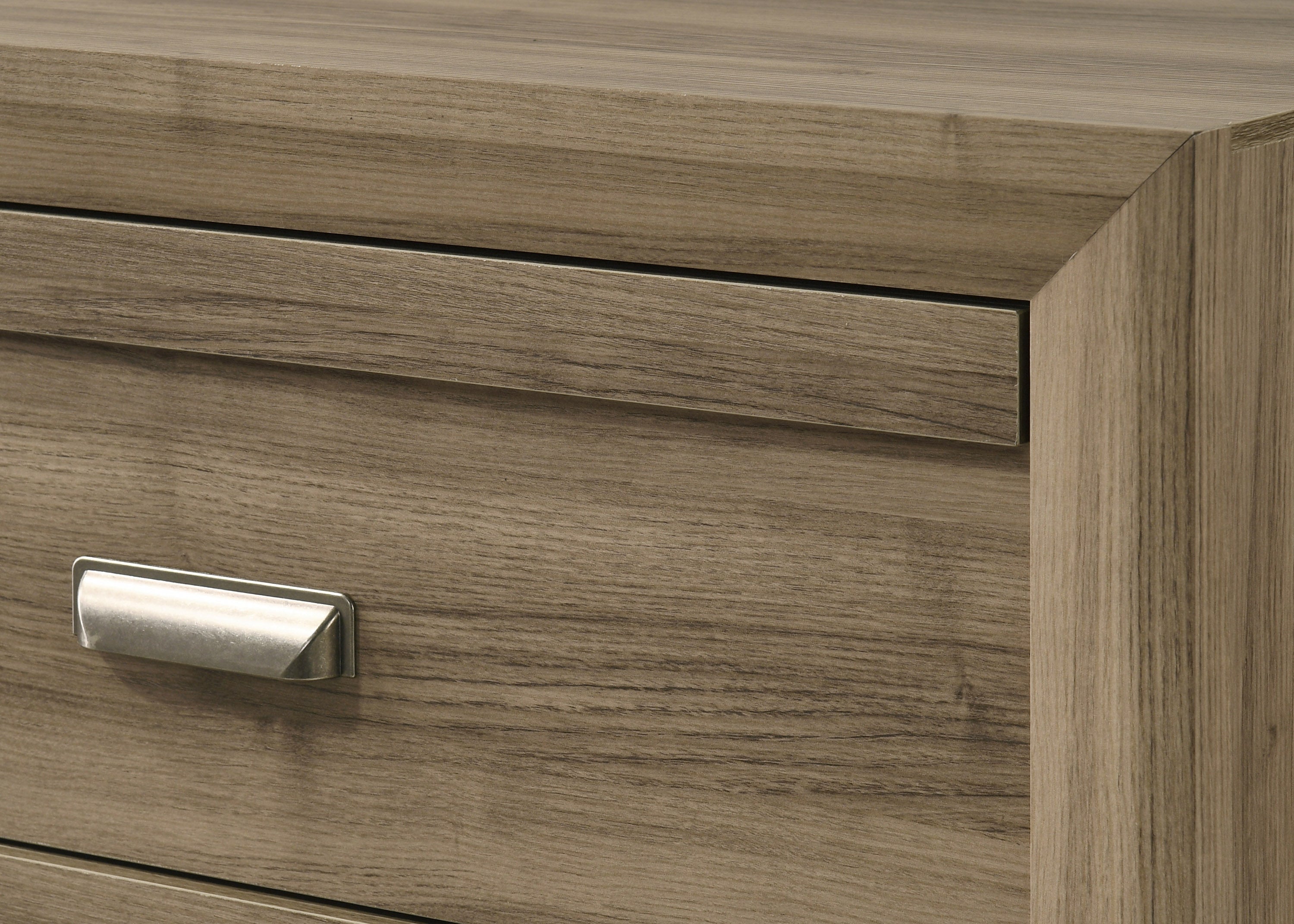 Contemporary Style Two Drawers Storage Nightstand