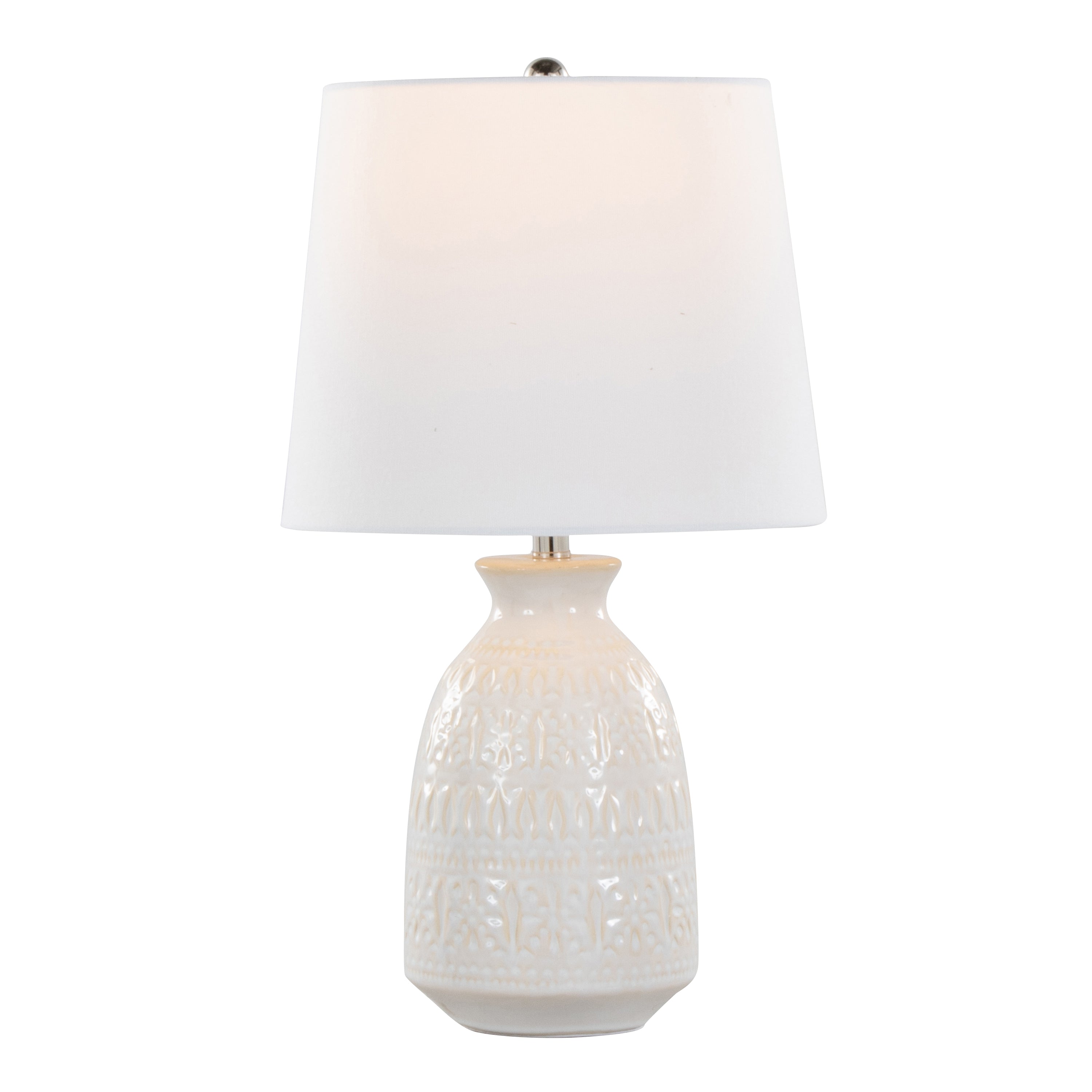 Claudia 20" Contemporary Ceramic Accent Lamp