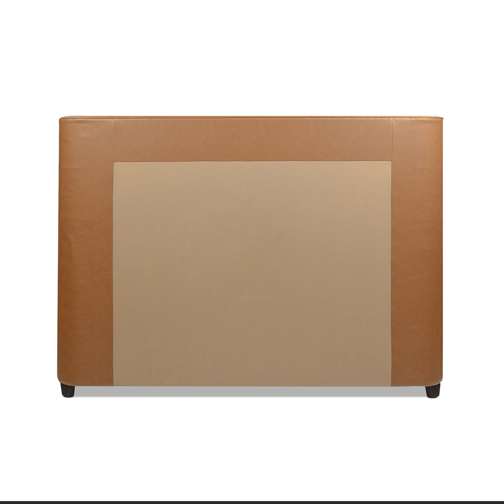 Brooklyn King Tufted Panel Bed Headboard and Footboard Set, Tan Brown