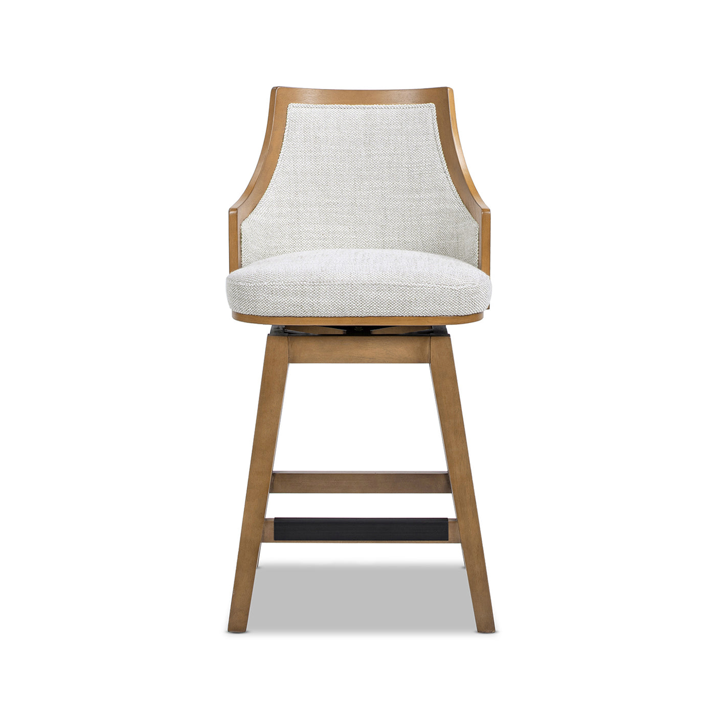 Bahama 26" Cane Rattan High-Back Swivel Counter Stool