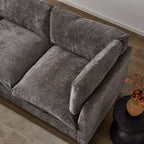 96.5" Sectional Couch with Ottoman